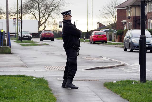 Police operation around Arbourthorne after recent shootings. PC Inderral Sandhu.