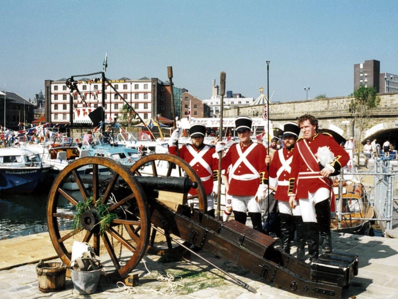 The reo-pening of the Canal Basin renamed Victoria Quays, re-enactment of the original 1819 opening ceremony