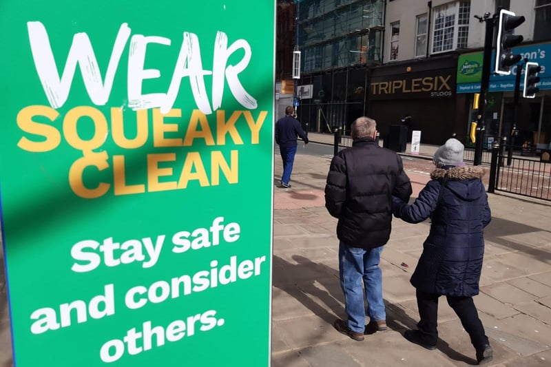 Sunderland's leaders have put up signs across the city centre offering reassurance over cleaning measures during the pandemic.