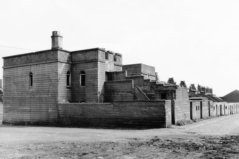 The concrete houses in Spelter Works Road pictured in July 1970. Photo: Bill Hawkins.