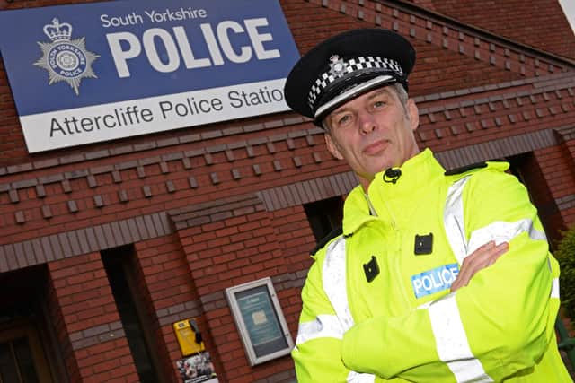 Superintendent Shaun Morley, of South Yorkshire Police. Picture: Marie Caley NSST Attercliffe MC 12