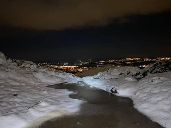Snow in Scotland.
