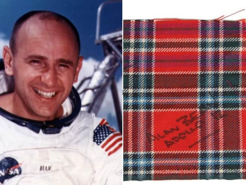 The first and only ever piece of tartan to be taken to the moon was the MacBean tartan. It was taken there back in 1969 by Alan Bean who was the fourth man to walk on the moon's surface.
