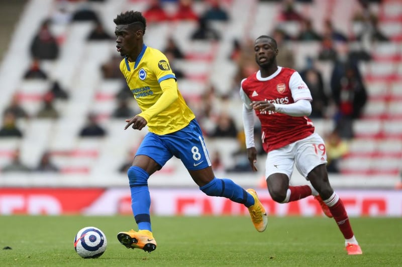Kevin Campbell has tipped Arsenal to make a move for Brighton midfielder Yves Bissouma amid continuous rumours that they are keen on teammate Ben White. (Football Insider)

(Photo by Mike Hewitt/Getty Images)