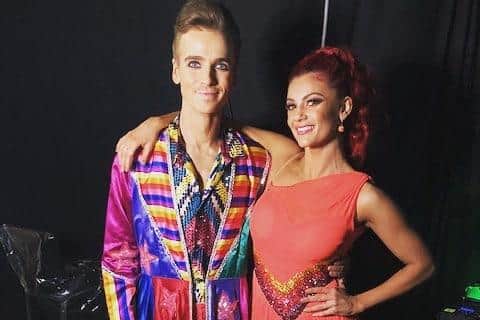 Strictly Come Dancing finalists Joe Sugg and Dianne Buswell sporting the costumes made for them by Molly Limpet's Theatrical Emporium (pic: Molly Limpet's Theatrical Emporium)