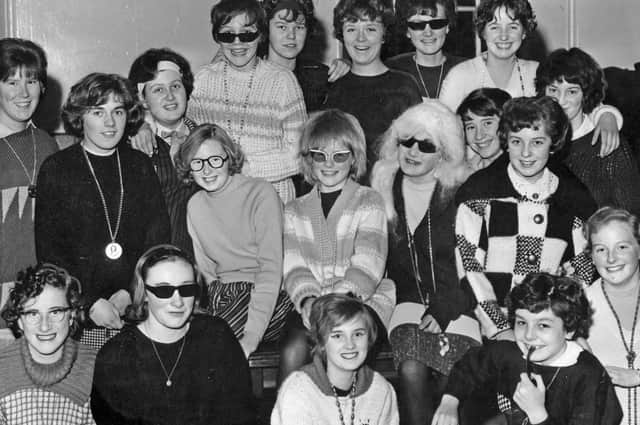 Girl Guides of the 12th Westoe Baptist Company having fun at a beatnik party which they held in the church hall. Remember this from February 1963?