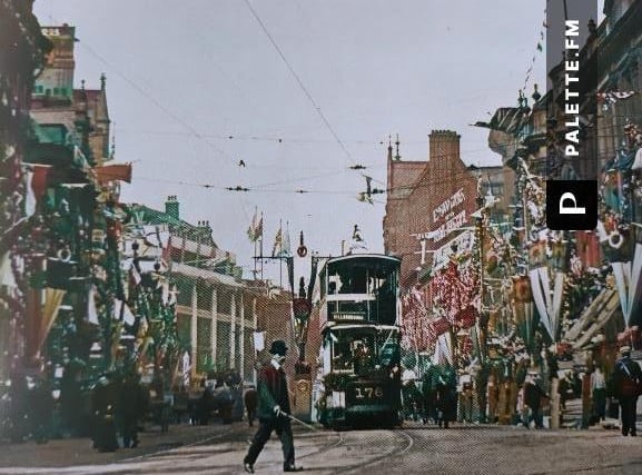 High Street decked out for the visit of King Edward VII in 1905