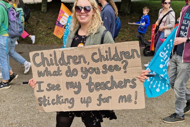 Teachers are striking after a 4.5 per cent pay offer by the Government in spring was rejected, with unions saying the first four per cent was "not fully costed".