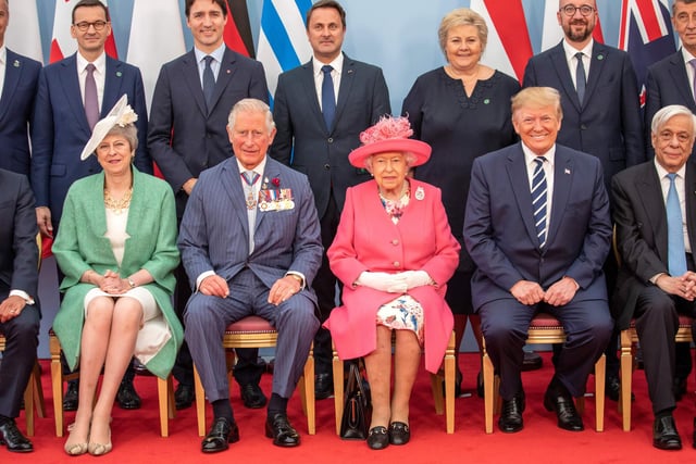 World leaders pose for the official photograph. Picture: JACK HILL/AFP/Getty Images