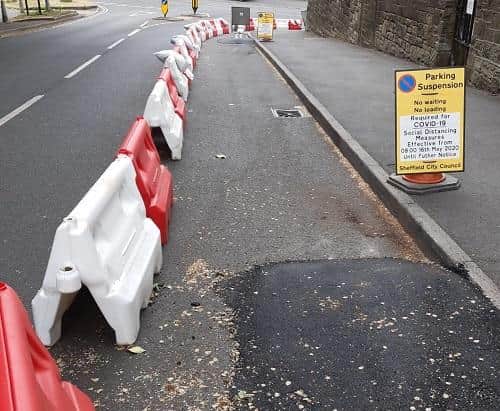 Pavement widening in Wadsley (pic: Sheffield Green Party)