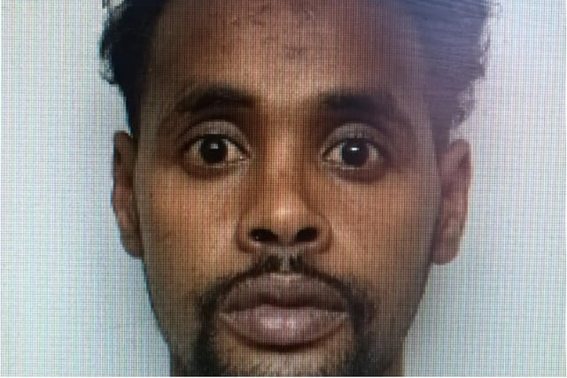 Mustafa Adan, 34, is wanted over a burglary in Shalesmoor in August last year. He is known to frequent Sheffield city centre and Spital Hill, and has connections to Burngreave and Darnall.