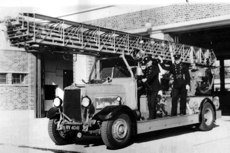 The Portsmouth City Fire Brigade multi-laddered fire engine