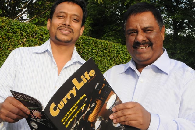 Award winning international curry chef, Syed  Zohorul Islam of Sunderland, pictured with Syed Ahmed, editor of Curry Life magazine. Who can tell us more about this photo from 12 years ago?
