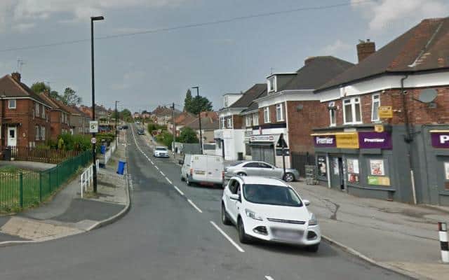 Nodder Road in Woodthorpe, Sheffield, where a shooting is reported to have taken place (pic: Google)