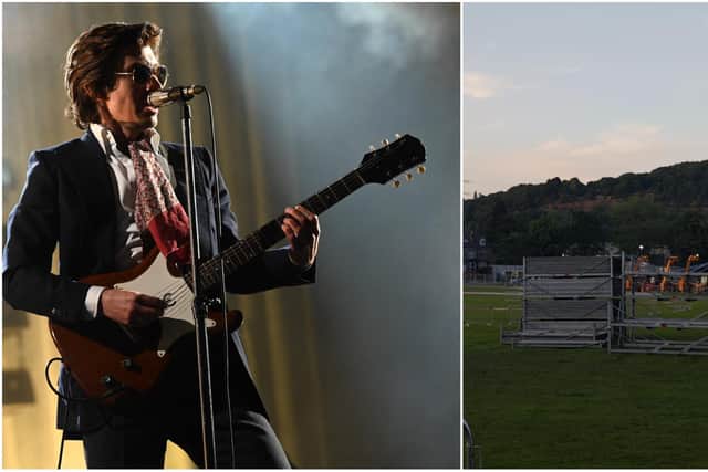 Preparations are underway at Hillsborough Park, Sheffield, for the Arctic Monkeys gigs on Friday, June 9 and Saturday, June 10. Photos by PETER PARKS/AFP via Getty Images and David Grant