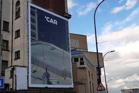 Arctic Monkeys have been handed two nominations for the 2023 Brit Awards – but the iconic Sheffield band’s album The Car misses out. PIctured is the band's Sheffield dialect version of the album publicity poster, in the city centre