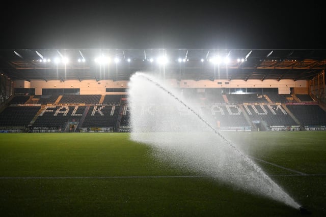 The pitch was watered pre-match for the first 11-a-side game in 192 days.