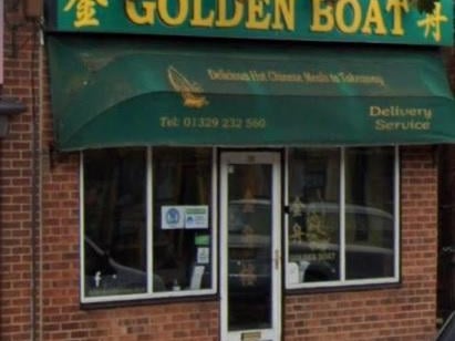 New Golden Boat, in West Street, Fareham, received a five rating on January 27, according to the Food Standards Agency website.