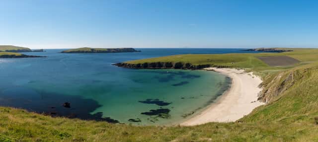 The Bay of Scousburgh in the Shetland Isles has been named as one of Scotland's best beaches by Lonely Planet editors. PIC: Joe de Sousa.