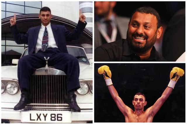 Naseem Hamed at one time had a net worth of £50m thanks to his boxing pay days and sponsorship deals (Photos: National World and Getty)