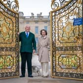 The Duke and Duchess of Devonshire open the gates to Chatsworth House in Bakewell, Derbyshire.