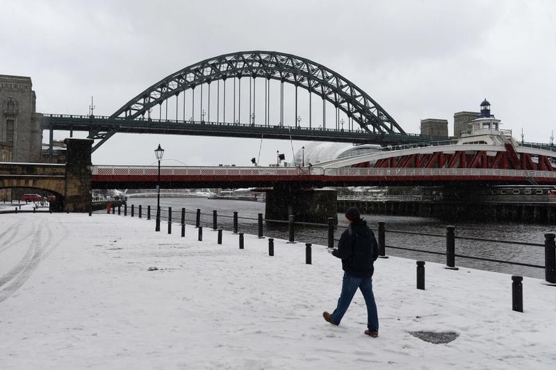 Tyneside has odds of 1/4 for November wintry conditions.  (Photo by Gareth Copley/Getty Images)