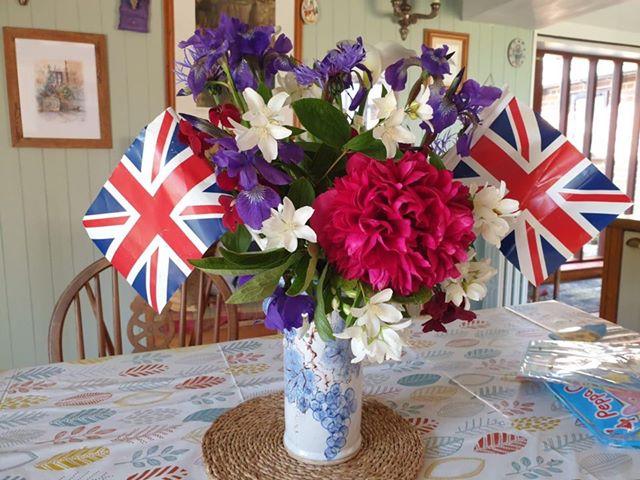 Christine Latham, who lives in Titchfield, made this lovely bouquet of flowers all from her garden for VE Day.