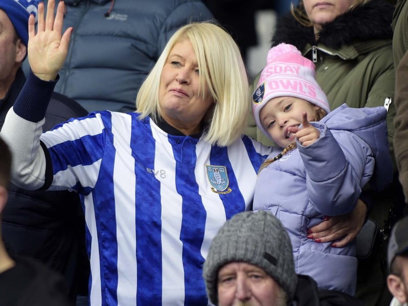 Owls fans in the 33.000 crowd at Hillsborough on Saturday Pic Steve Ellis