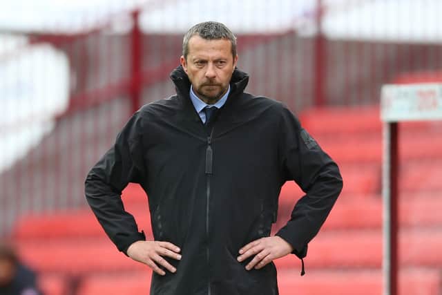 Sheffield United manager Slavisa Jokanovic on the touchline during the Sky Bet Championship match at Oakwell Stadium, Barnsley. Picture date: Sunday October 24, 2021. PA Photo. See PA story SOCCER Barnsley. Photo credit should read: Nigel French/PA Wire.