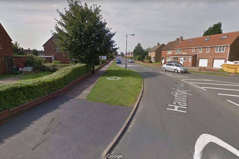 On or near Hawthorn Avenue, Armthorpe: Two reports