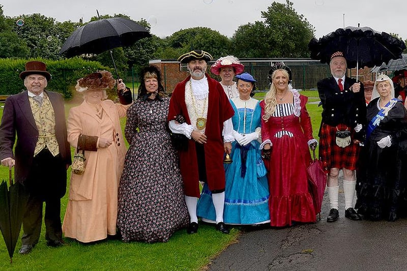 Look at the wonderful costumes which were on show courtesy of the members of the Victorian and Yesteryear Society.