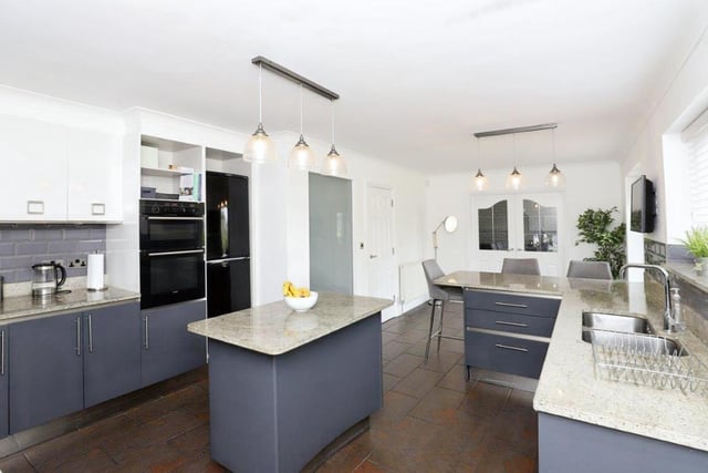The kitchen is located just through the double doors from the dining area and features a large glass sliding door to the garden, which lets in lots of natural light. The Purplebricks research found a kitchen with room to eat was the joint-most desirable room for Sheffield house-hunters, meaning this property ticks that box immediately with it's breakfast bar.