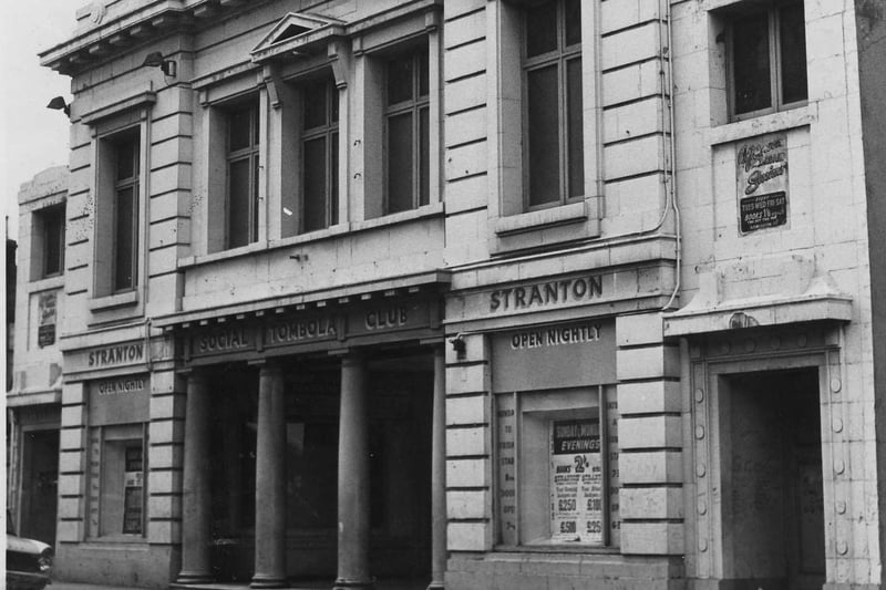 The Gaumont Cinema on Stockton Road, pictured here in later years as the Stranton Social Tombola Club.