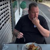 Rate My Takeaway YouTube star Danny Malin at That Place cafe on Chesterfield Road in Woodseats, Sheffield (pic: Rate My Takeaway/YouTube)