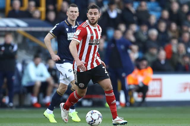 Sheffield United hope George Baldock will be available to face Millwall: Paul Terry / Sportimage