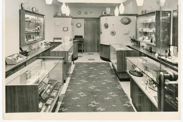 How the shop used to look when it was owned by Leslie Cass who started selling jewellery in 1958