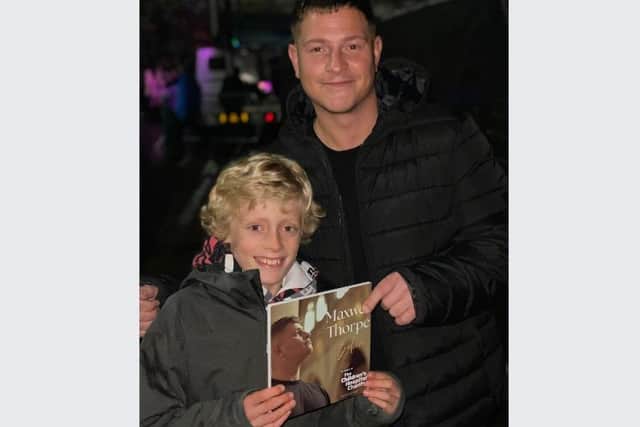 Sheffield singer Maxwell Thorpe, pictured, is teaming up with a nine-year-old youngster,  Jack Ford, to create a charity record for Sheffield Children’s Hospital.