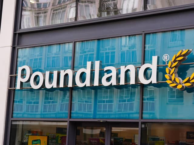 A Poundland store in  Sheffield