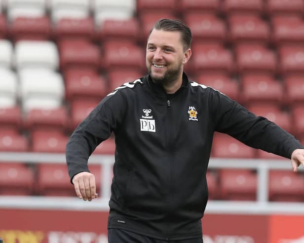Cambridge United manager Mark Bonner turned down an approach from Rotherham United. (Photo by Pete Norton/Getty Images)