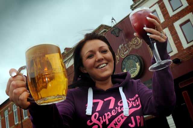 The Maltings Ale House planned a beer, sausage and cocktail festival in 2014 and here is Jarrow head brewer Michaela Finnegan.