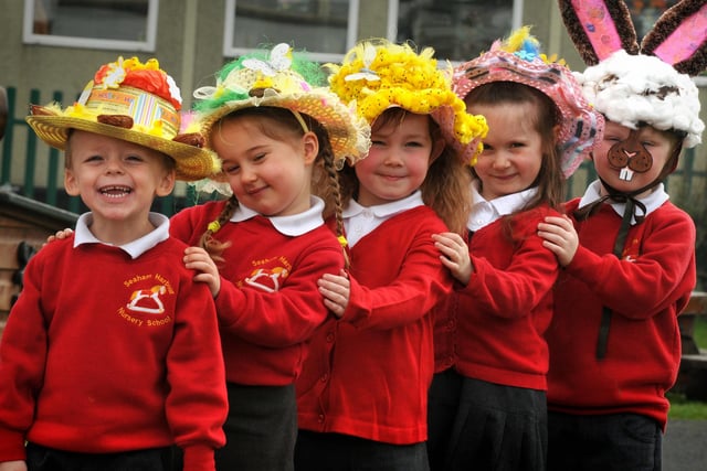 These youngsters from Seaham Harbour Nursery have every reason to smile because they've got some great Easter bonnets. Do you recognise the fab five?