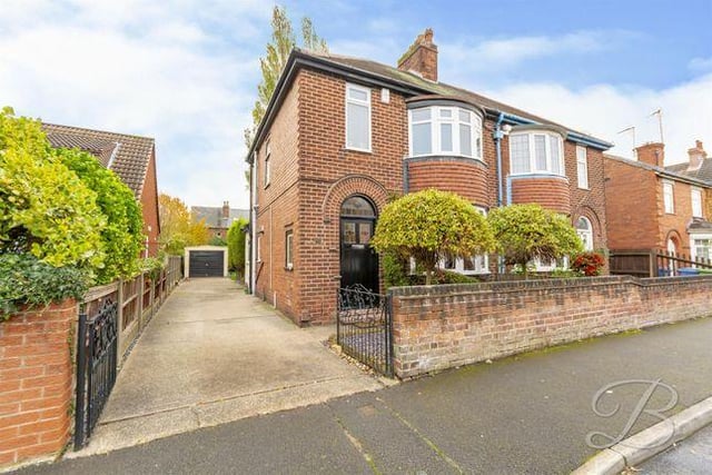 This three bedroom house has a conservatory and is marketed by Buckley Brown, 01623 355797.