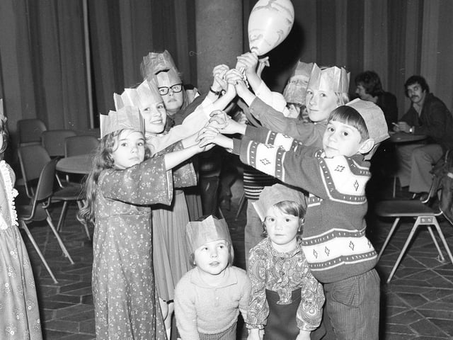 Some of the Sunderland Borough Council staff's children at their Christmas party which was held in the Civic Centre canteen in 1974. Recognise anyone?