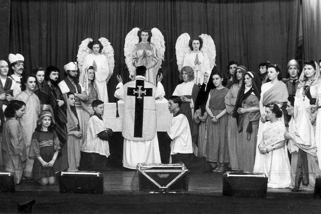 Easter Passion Play at St. Hilda's Church, Sheffield, 1949 - picture submitted Mrs M Fields