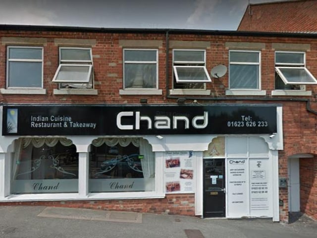 The Chand came in fifth place and you can visit the restaurant at, 8 Toothill Rd, Mansfield NG18 1NW.