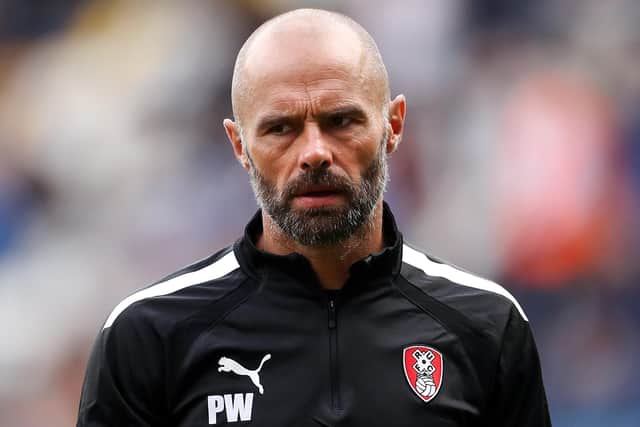 Paul Warne, Manager of Rotherham Unitedhas been linked with the Huddersfield Town job. (Photo by Lewis Storey/Getty Images)
