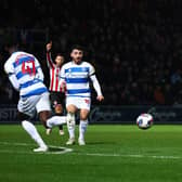 London, England, 2nd January 2023. Enda Stevens of Sheffield Utd shoots during the Sky Bet Championship match at the Kiyan Prince Foundation Stadium, London. Picture credit should read: David Klein / Sportimage