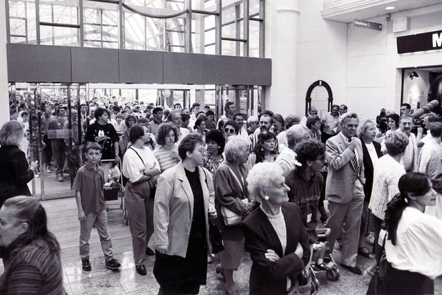 Meadowhall shopping centre - opening day 4th September 1990