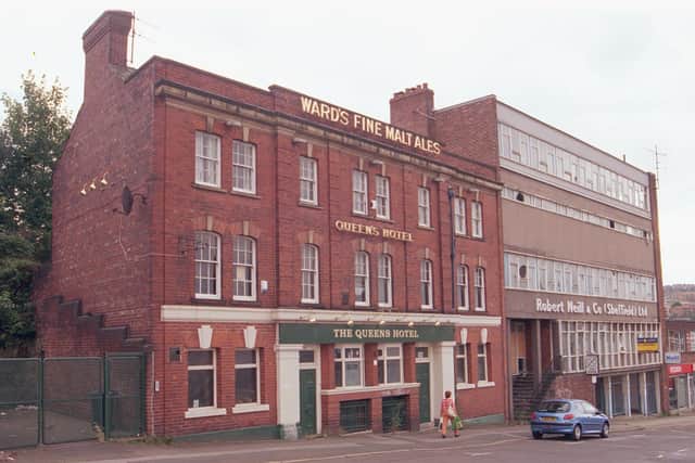 Its final use was as the Queen’s Hotel which closed in 1997, and Robert Neill & Co electrical wholesalers.