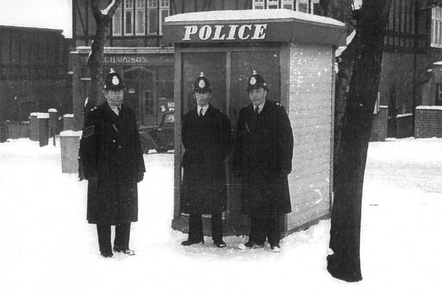 Police officer in Ettrick Grove pictured in 1963. Photo: Bill Hawkins.